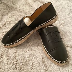 Chanel Espadrilles Black Sz 37